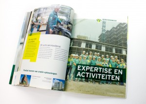 Ontwerp brochure Dura Vermeer Bouw Hengelo, expertise | Studio Index